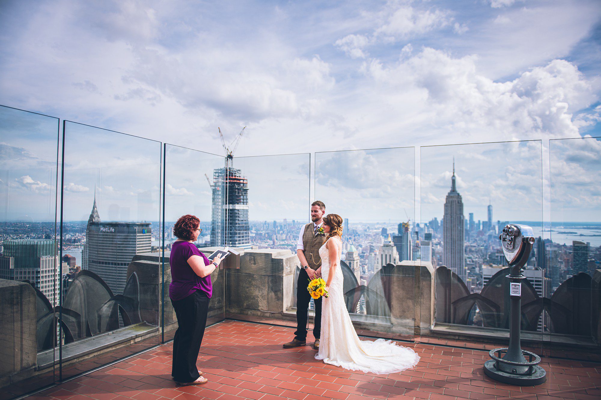 Top of the Rock Wedding in NYC