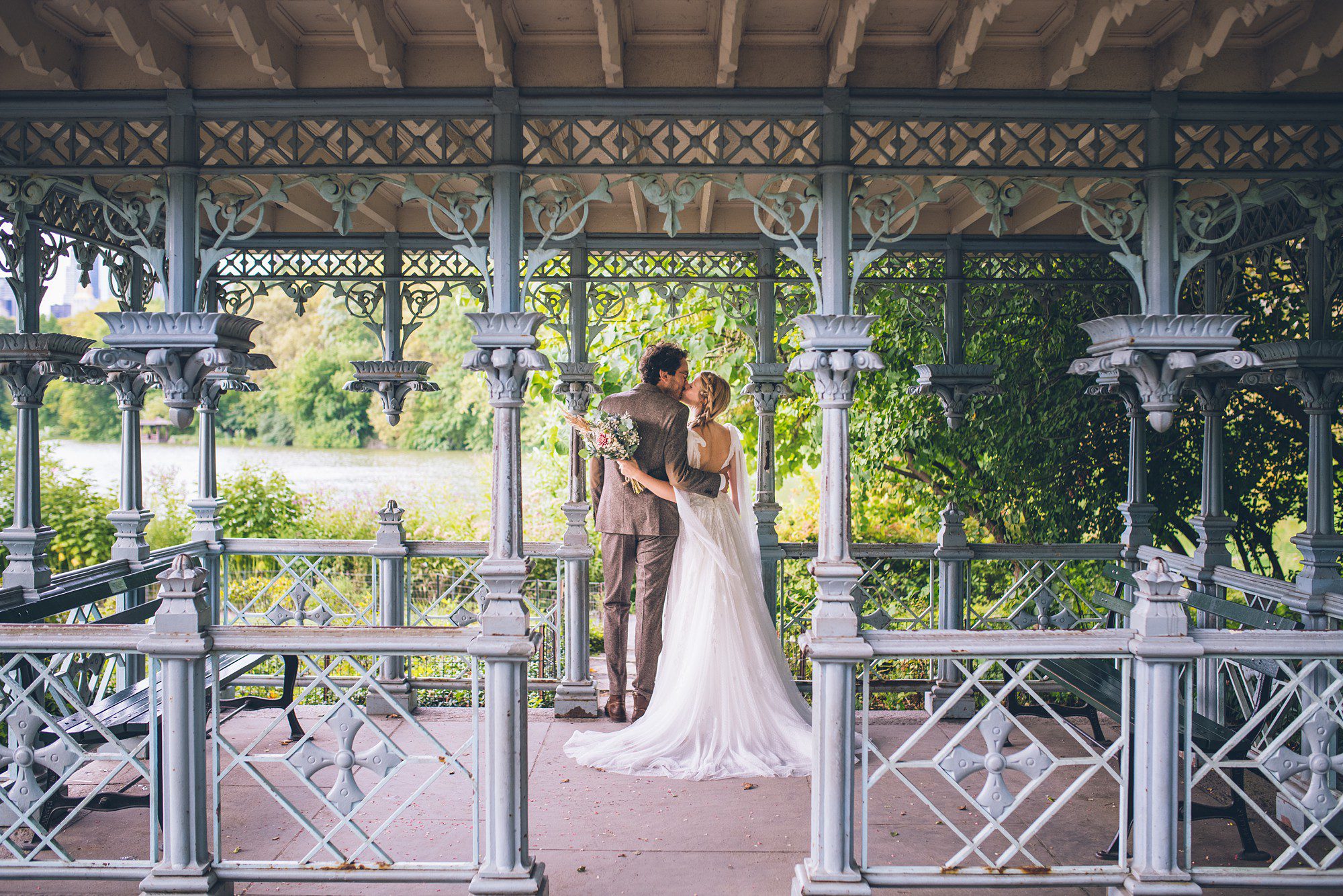 Romantic Ladies Pavilion Elopement by Jackie & Sascha, the New York City Elopement Team